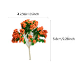 Maxbell 10 Pieces Miniature Trees Train Scenery DIY Crafts Railroad Artificial Trees 5.8cmx4.2cm