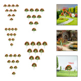 Maxbell 10 Pieces Miniature Trees Train Scenery DIY Crafts Railroad Artificial Trees 5.8cmx4.2cm