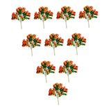 Maxbell 10 Pieces Miniature Trees Train Scenery DIY Crafts Railroad Artificial Trees 5.8cmx4.2cm