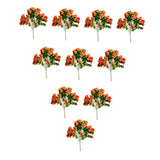 Maxbell 10 Pieces Miniature Trees Train Scenery DIY Crafts Railroad Artificial Trees 5.8cmx4.2cm