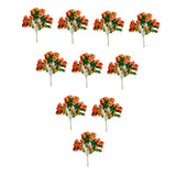 Maxbell 10 Pieces Miniature Trees Train Scenery DIY Crafts Railroad Artificial Trees 5.8cmx4.2cm