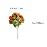 Maxbell 10 Pieces Miniature Trees Train Scenery DIY Crafts Railroad Artificial Trees 7cmx4.5cm
