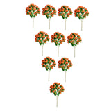 Maxbell 10 Pieces Miniature Trees Train Scenery DIY Crafts Railroad Artificial Trees 7cmx4.5cm