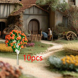 Maxbell 10 Pieces Miniature Trees Train Scenery DIY Crafts Railroad Artificial Trees 7cmx4.5cm