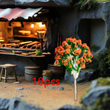 Maxbell 10 Pieces Miniature Trees Train Scenery DIY Crafts Railroad Artificial Trees 7cmx4.5cm