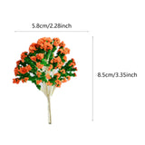 Maxbell 10 Pieces Miniature Trees Train Scenery DIY Crafts Railroad Artificial Trees 8.5cmx5.8cm