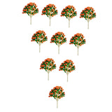 Maxbell 10 Pieces Miniature Trees Train Scenery DIY Crafts Railroad Artificial Trees 8.5cmx5.8cm