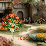 Maxbell 10 Pieces Miniature Trees Train Scenery DIY Crafts Railroad Artificial Trees 8.5cmx5.8cm