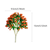 Maxbell 10 Pieces Miniature Trees Train Scenery DIY Crafts Railroad Artificial Trees 13cmx9.5cm