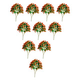 Maxbell 10 Pieces Miniature Trees Train Scenery DIY Crafts Railroad Artificial Trees 13cmx9.5cm
