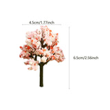 Maxbell 10x Miniature Trees Supplies Decor Sand Table Fake Plants Landscape Ornament 6.5 cm Height
