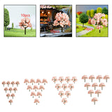 Maxbell 10x Miniature Trees Supplies Decor Sand Table Fake Plants Landscape Ornament 6.5 cm Height
