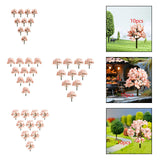 Maxbell 10x Miniature Trees Supplies Decor Sand Table Fake Plants Landscape Ornament 6.5 cm Height