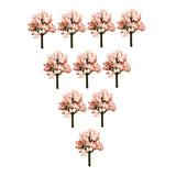 Maxbell 10x Miniature Trees Supplies Decor Sand Table Fake Plants Landscape Ornament 6.5 cm Height