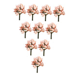 Maxbell 10x Miniature Trees Supplies Decor Sand Table Fake Plants Landscape Ornament 6.5 cm Height