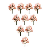 Maxbell 10x Miniature Trees Supplies Decor Sand Table Fake Plants Landscape Ornament 6.5 cm Height