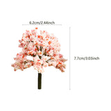 Maxbell 10x Miniature Trees Supplies Decor Sand Table Fake Plants Landscape Ornament 7.7 cm Height