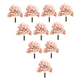 Maxbell 10x Miniature Trees Supplies Decor Sand Table Fake Plants Landscape Ornament 7.7 cm Height