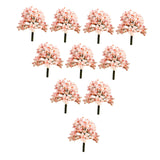 Maxbell 10x Miniature Trees Supplies Decor Sand Table Fake Plants Landscape Ornament 7.7 cm Height
