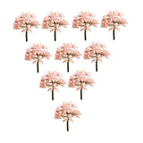 Maxbell 10x Miniature Trees Supplies Decor Sand Table Fake Plants Landscape Ornament 10.5 cm Height
