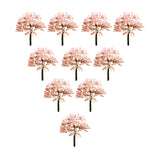 Maxbell 10x Miniature Trees Supplies Decor Sand Table Fake Plants Landscape Ornament 10.5 cm Height