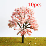 Maxbell 10x Miniature Trees Supplies Decor Sand Table Fake Plants Landscape Ornament 10.5 cm Height