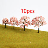 Maxbell 10x Miniature Trees Supplies Decor Sand Table Fake Plants Landscape Ornament 10.5 cm Height