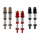 Maxbell 2 Pieces RC Shock Absorber Easy to Install RC Car Parts for 1/12 Scale H12Y+ Red and Silver