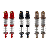Maxbell 2 Pieces RC Shock Absorber Easy to Install RC Car Parts for 1/12 Scale H12Y+ Red and Silver