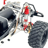 Maxbell 2 Pieces RC Shock Absorber Easy to Install RC Car Parts for 1/12 Scale H12Y+ Red and Silver