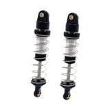 Maxbell 2 Pieces RC Shock Absorber Easy to Install RC Car Parts for 1/12 Scale H12Y+ Black and Silver