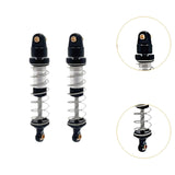 Maxbell 2 Pieces RC Shock Absorber Easy to Install RC Car Parts for 1/12 Scale H12Y+ Black and Silver