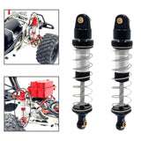 Maxbell 2 Pieces RC Shock Absorber Easy to Install RC Car Parts for 1/12 Scale H12Y+ Black and Silver