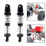 Maxbell 2 Pieces RC Shock Absorber Easy to Install RC Car Parts for 1/12 Scale H12Y+ Black and Silver