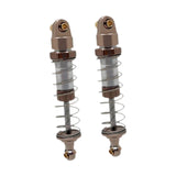 Maxbell 2 Pieces RC Shock Absorber Easy to Install RC Car Parts for 1/12 Scale H12Y+ Champagne Silver