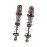 Maxbell 2 Pieces RC Shock Absorber Easy to Install RC Car Parts for 1/12 Scale H12Y+ Champagne Silver