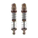 Maxbell 2 Pieces RC Shock Absorber Easy to Install RC Car Parts for 1/12 Scale H12Y+ Champagne Silver
