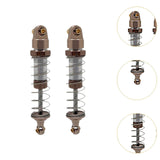 Maxbell 2 Pieces RC Shock Absorber Easy to Install RC Car Parts for 1/12 Scale H12Y+ Champagne Silver