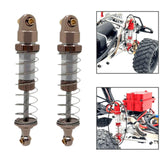 Maxbell 2 Pieces RC Shock Absorber Easy to Install RC Car Parts for 1/12 Scale H12Y+ Champagne Silver