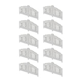 Maxbell 10x Garden Gate Model Miniature Versatile Sturdy White Scene Courtyard Fence Height 1.8 cm