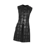Maxbell Medieval Chest Armor PU Leather for Party Medieval-themed Events Stage Shows Black