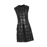Maxbell Medieval Chest Armor PU Leather for Party Medieval-themed Events Stage Shows Black