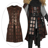 Maxbell Medieval Chest Armor PU Leather for Party Medieval-themed Events Stage Shows Brown