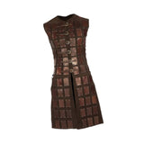Maxbell Medieval Chest Armor PU Leather for Party Medieval-themed Events Stage Shows Brown