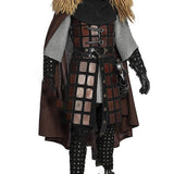 Maxbell Medieval Chest Armor PU Leather for Party Medieval-themed Events Stage Shows Brown