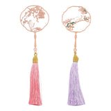 Maxbell Fan Shaped Bookmark Cute Decor for Friends Who Love Reading Reading Bookworm Style A