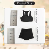 Maxbell 1/6 Scale Female Clothes Stylish Clothing Costume for Doll Lovers Collectors Black