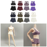Maxbell 1/6 Scale Female Clothes Stylish Clothing Costume for Doll Lovers Collectors Black