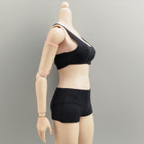 Maxbell 1/6 Scale Female Clothes Stylish Clothing Costume for Doll Lovers Collectors Black
