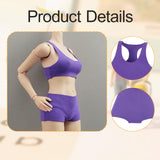 Maxbell 1/6 Scale Female Clothes Stylish Clothing Costume for Doll Lovers Collectors Light Purple